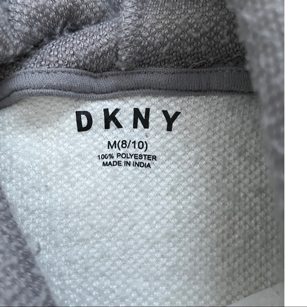 DKNY SOFT PLUSHY GIRLS HOODIE SZ 8/10 (M) - Picture 3 of 3